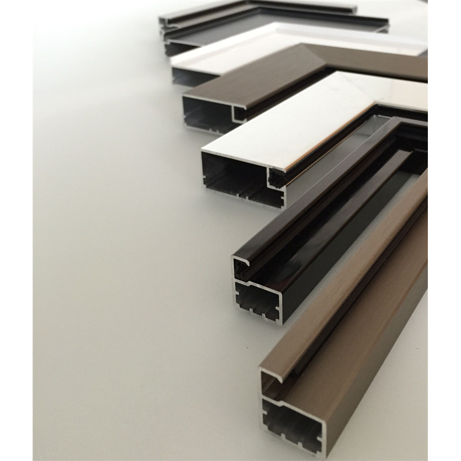 Profil Aluminium Konstruksi yang Disesuaikan untuk Dinding Tirai Pintu Jendela Aluminium
