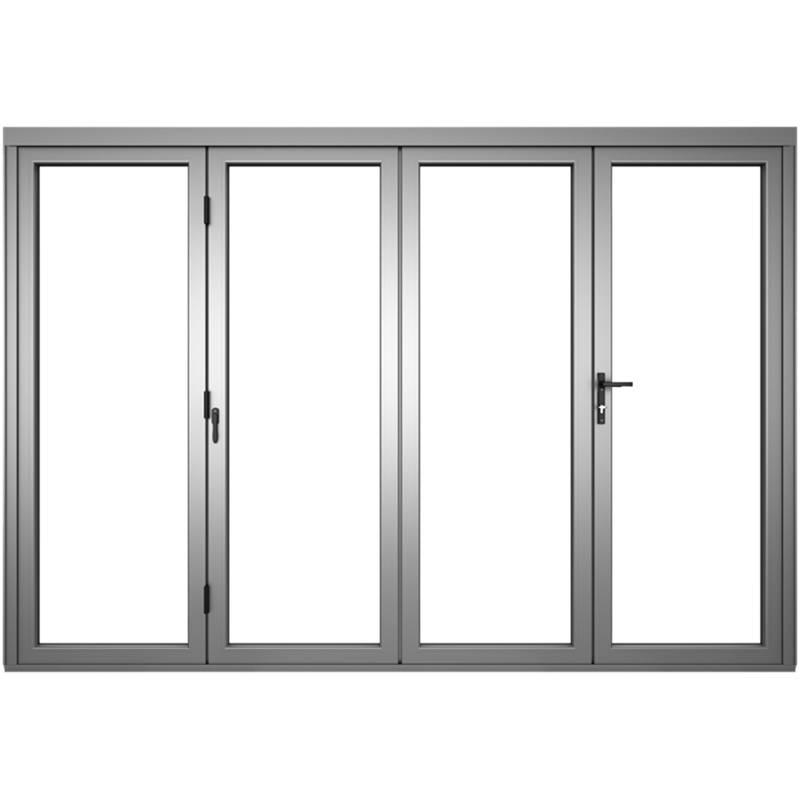 Z70 Modern Aluminium Alloy Commercial Glass Bi-Folding Door
