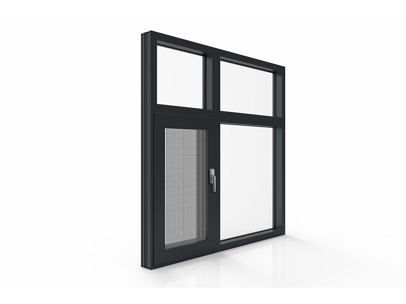 Tingkat Profesional Hw49 Aluminium Casement/Awing Window dengan Steel Fly Screen
