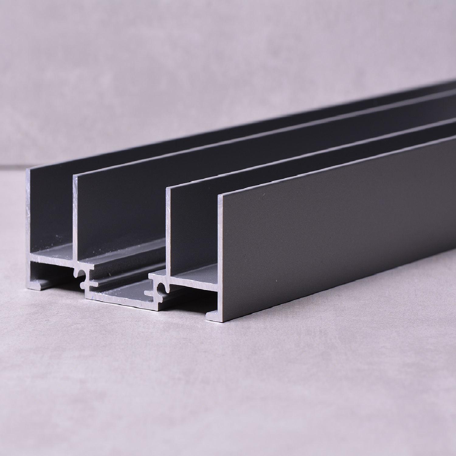 Profil Geser Ekstrusi Aluminium Konstruksi Berkualitas Tinggi
