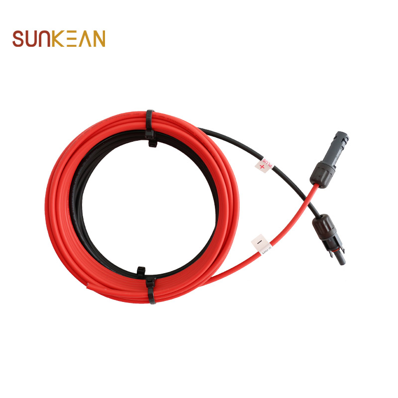 H1Z2Z2K 4mm2 PV Wire Harness dengan konektor Male Female untuk Tata Surya
