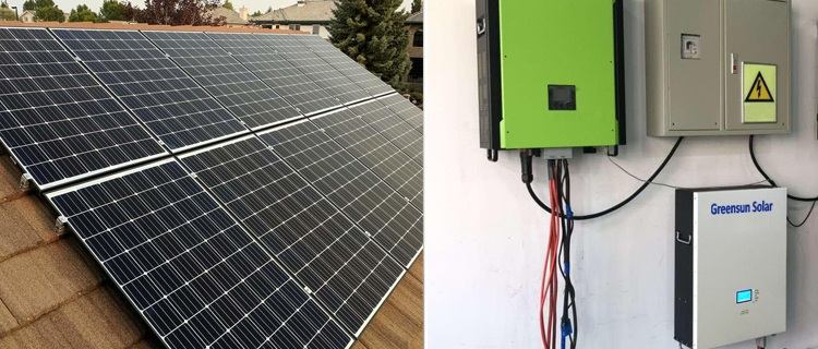 Sistem dinding tenaga surya 10kw