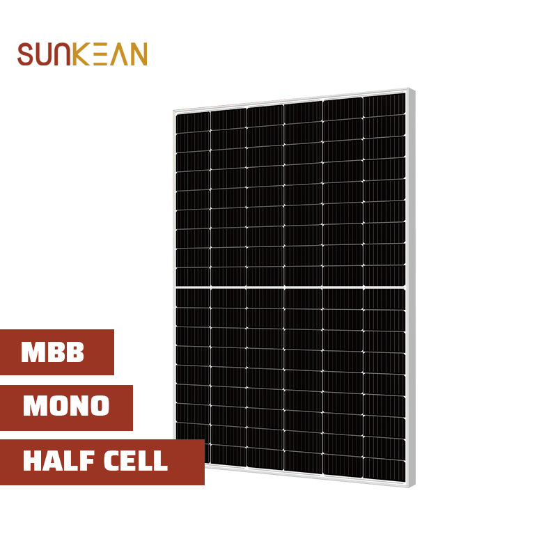 Mono 410W 182mm Half Cell MBB panel surya efisiensi tinggi

