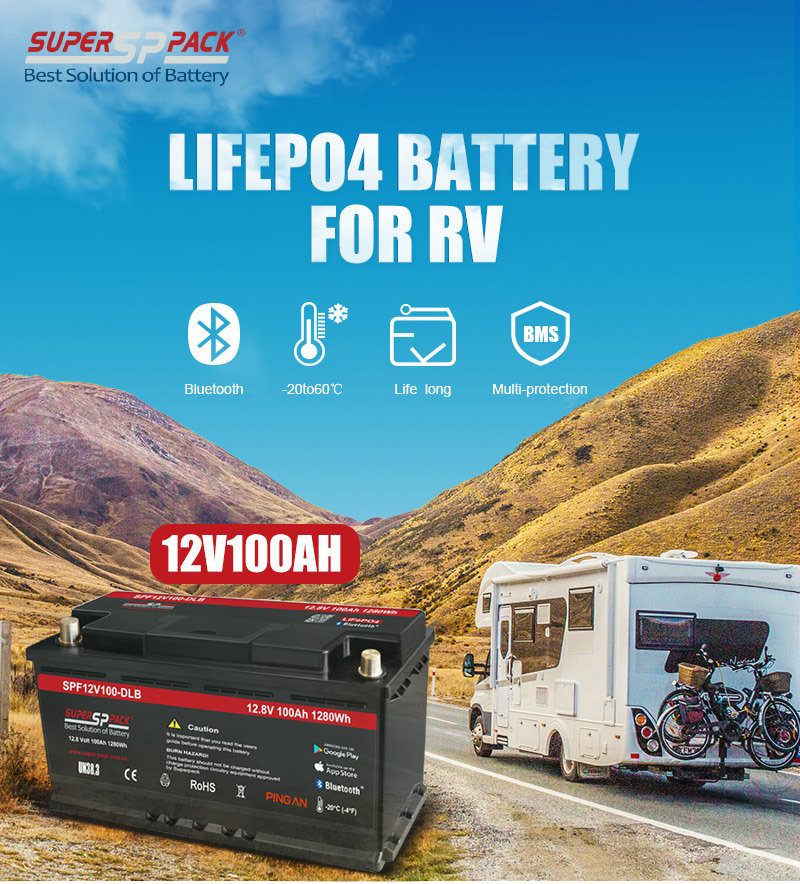 Baterai lithium rv superpack 12 volt