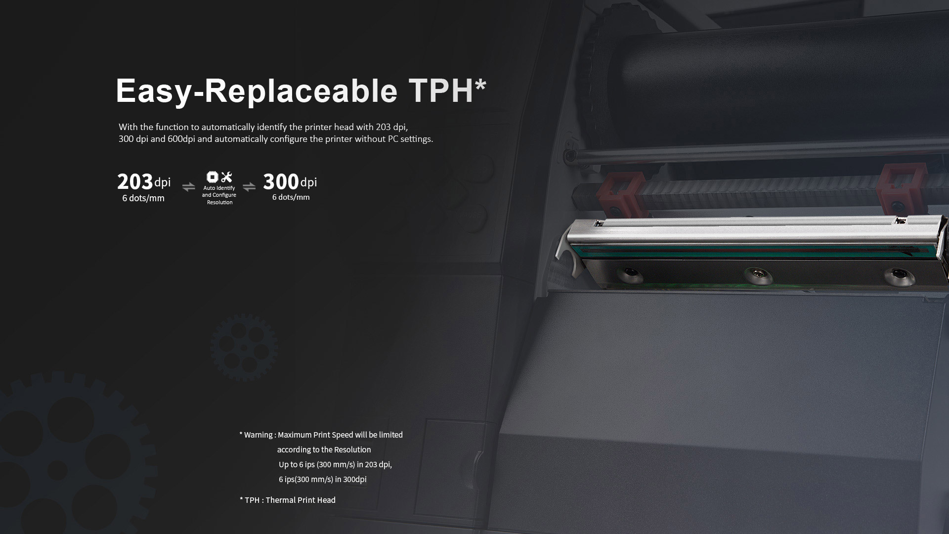 Printer label barcode industri 4 inci