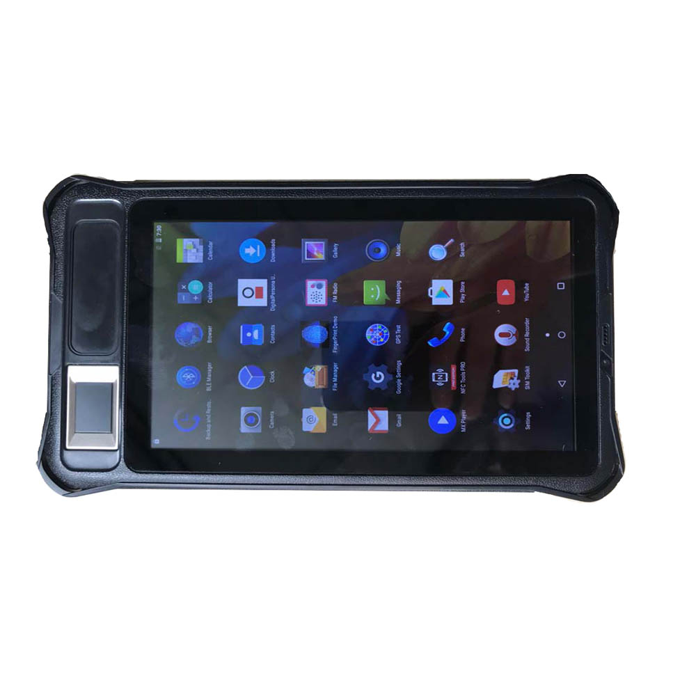 Termurah 7 inci 3G Android Sidik Jari Biometrik Tablet Waktu Kehadiran Kolektor Sistem
