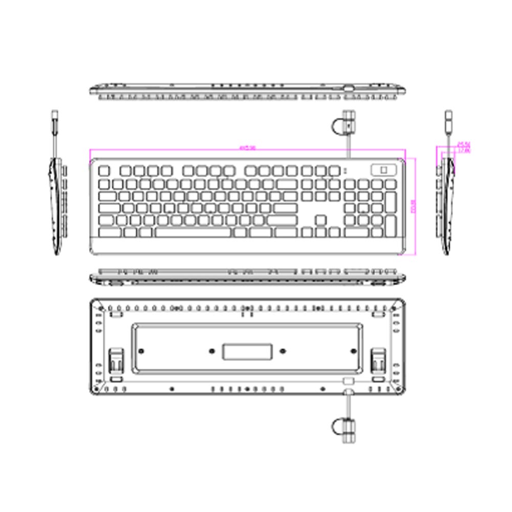 Keyboard Sidik Jari USB