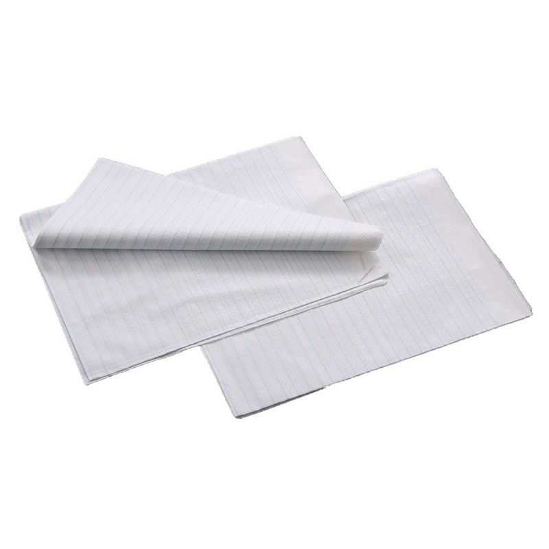 Laminated Draw Sheets Sekali Pakai 2 Ply 80cm x 210cm Perlindungan Tempat Tidur Inkontinensia
