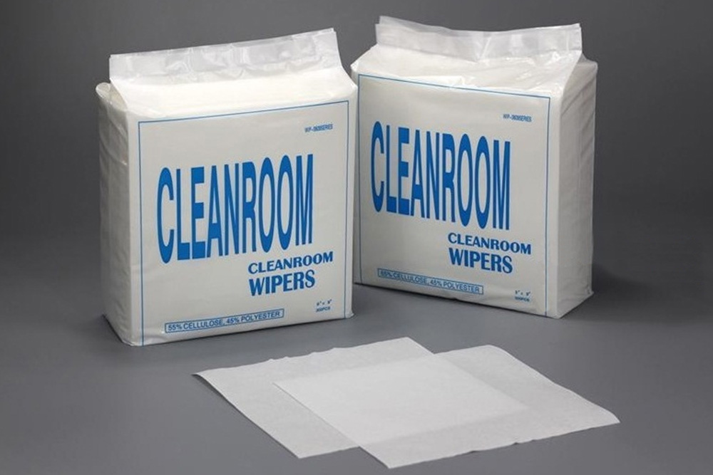 0609 Nonwoven Fabric 6*6 Wiper Bebas Debu Untuk Cleanroom