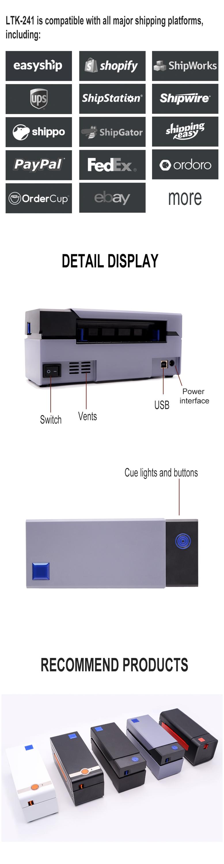 lazada printer label 108mm