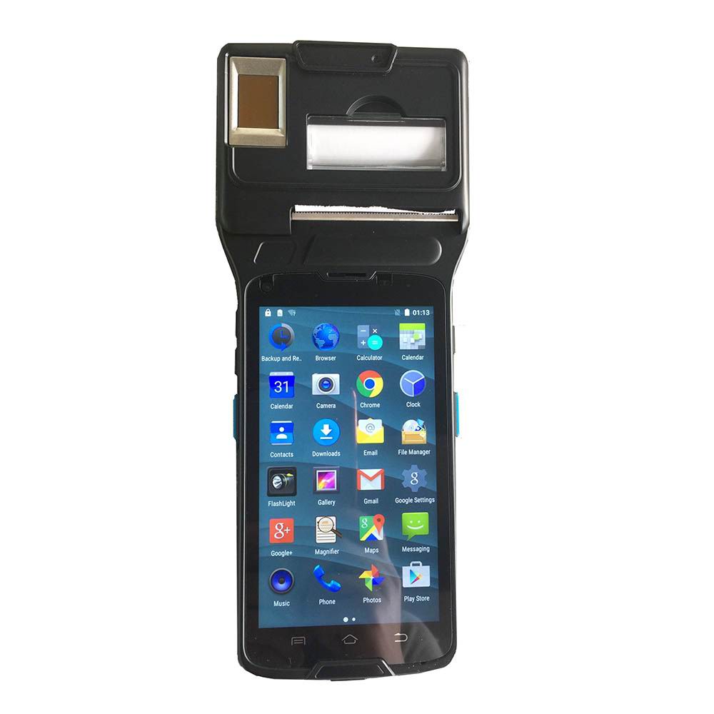Smartphone Sidik Jari 4G bersertifikat FBI Dengan Printer Thermal
