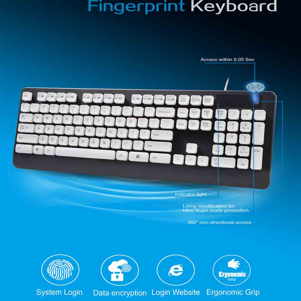 Keyboard Biometrik USB Microsoft