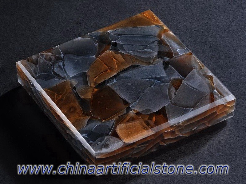 Kaca 3D Warna Campuran Jade Glass Stone Harmony
