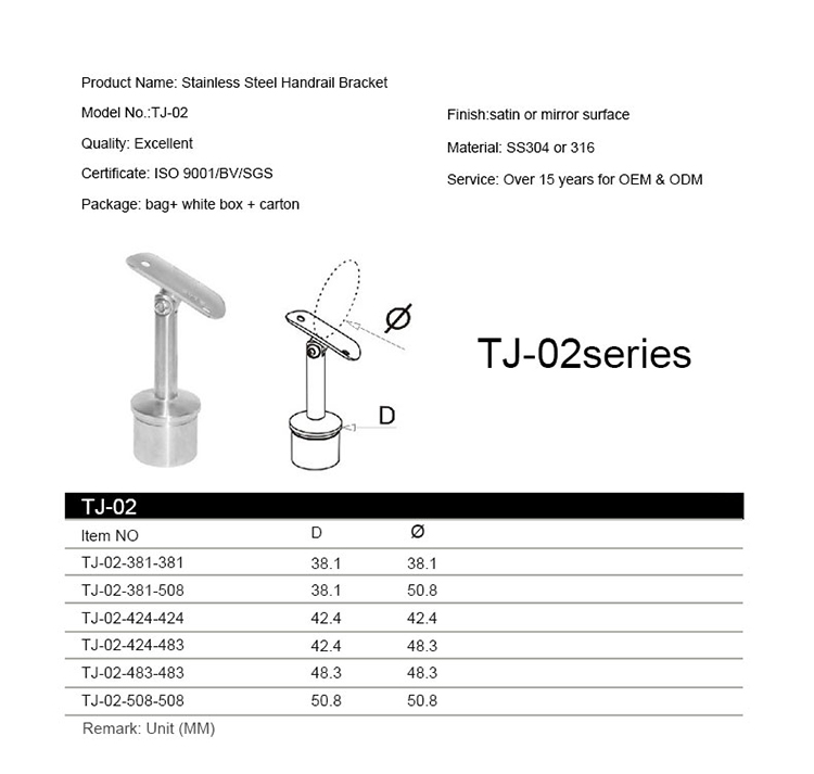 Braket Pegangan Stainless Steel Grosir / Pelana