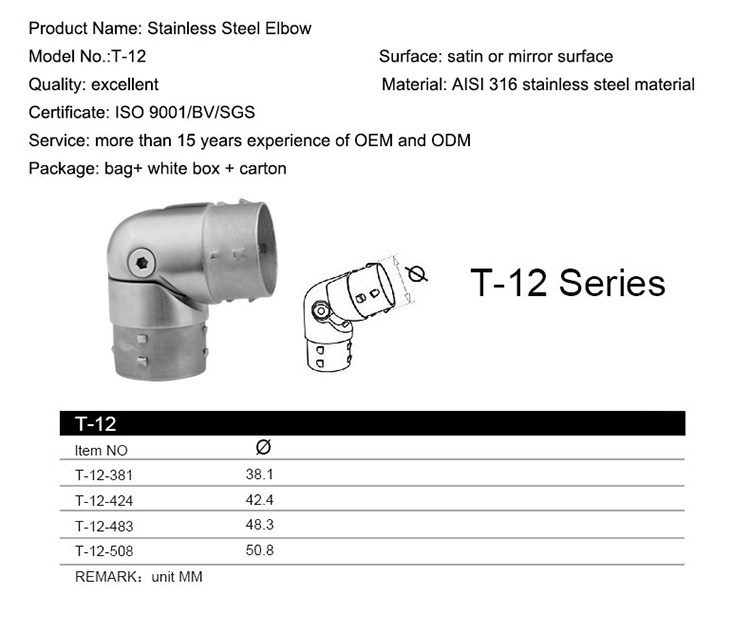 pegangan tangan stainless steel siku yang dapat disesuaikan