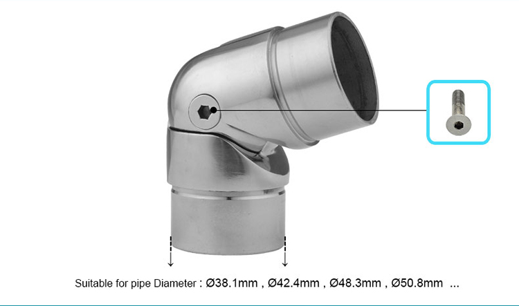 siku stainless steel yang dapat disesuaikan