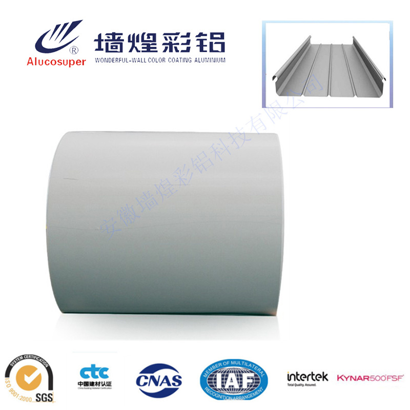 AA3003, AA3004 Lembar Atap Aluminium Prepainted dengan Lapisan PVDF
