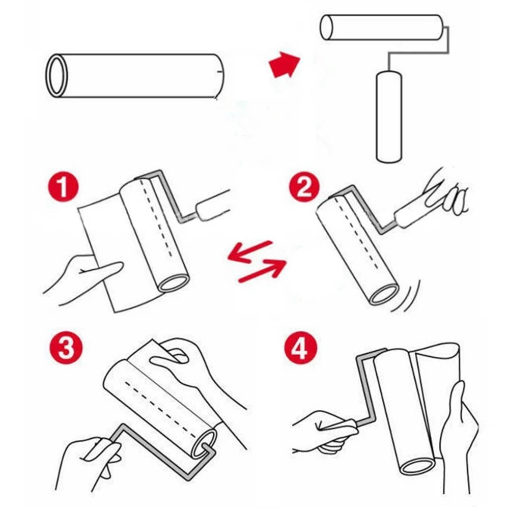 6 Inch Sekali Pakai Clean Room PE Sticky Roller