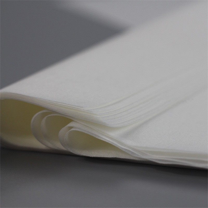 0609 Cleanroom Nonwoven Paper 9*9 inci Polyester Woodpulp Wipes
