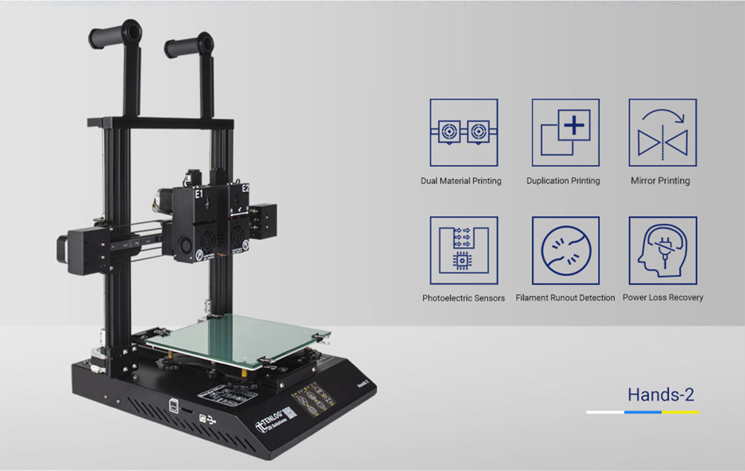 TENLOG Hands 2 DMP 3D Printer Fungsi