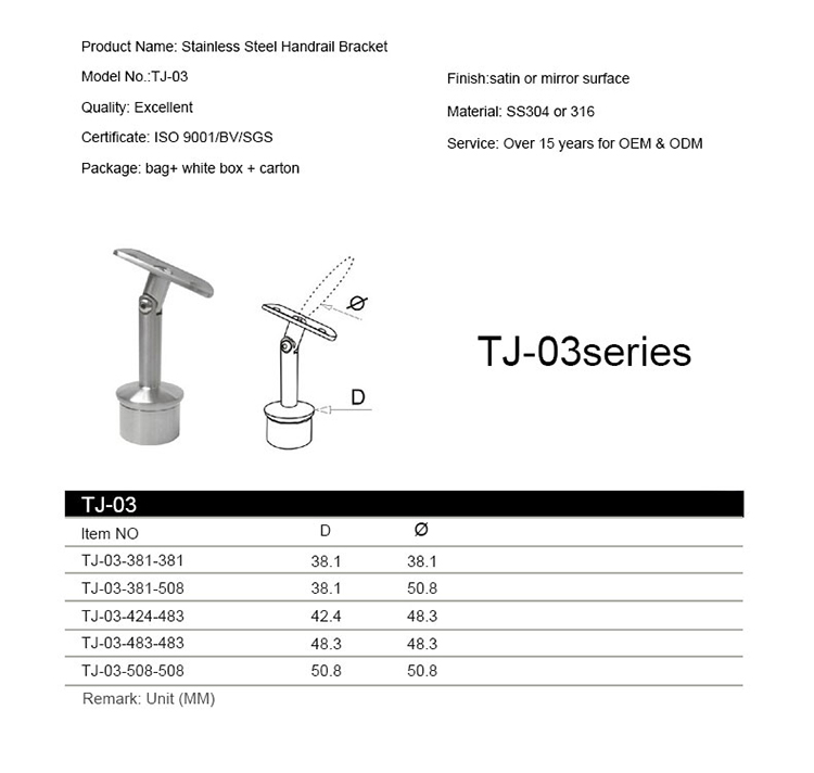 Braket Pegangan Stainless Steel Grosir / Pelana