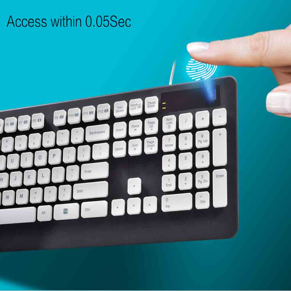 Keyboard sidik jari USB Windows