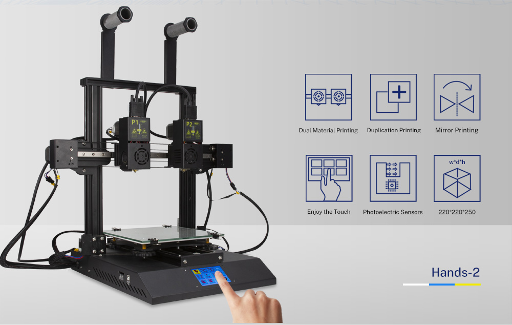 TENLOG Hands 2 DMP 3D Printer Fungsi