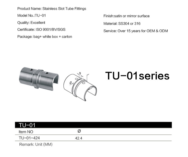 Konektor Pipa Slot Stainless Steel Stainless