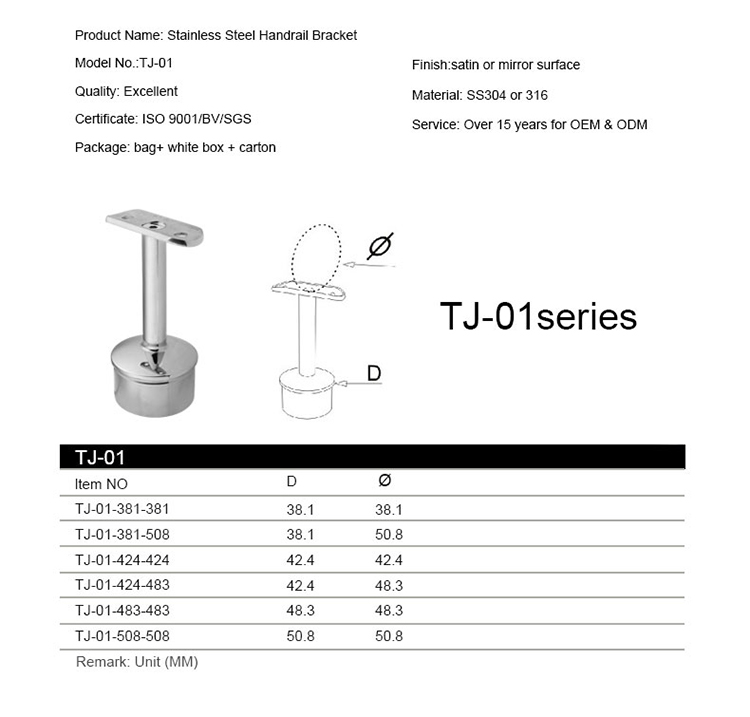 Braket Pegangan Stainless Steel Grosir / Pelana