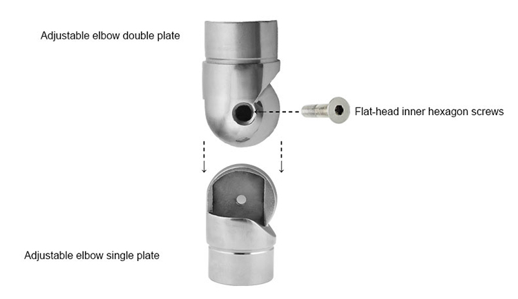 siku stainless steel yang dapat disesuaikan