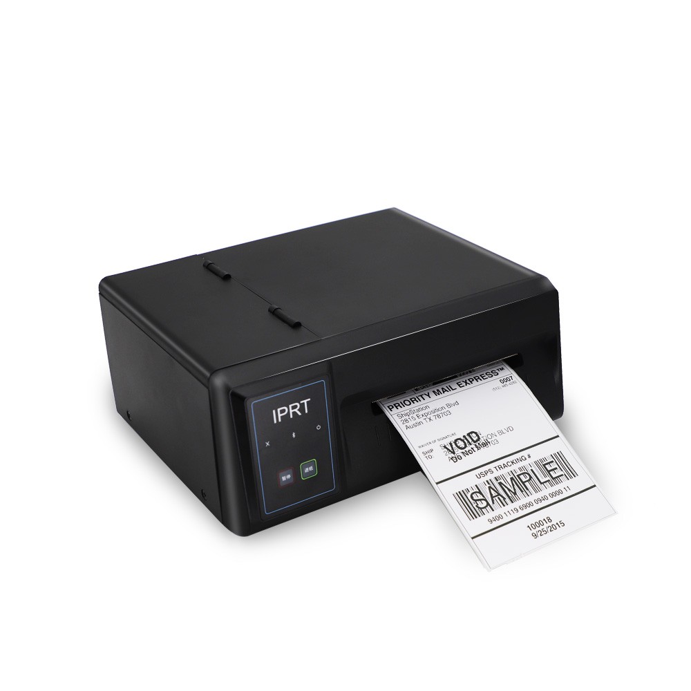4 inci Thermal Shipping Label Barcode Printer Industri Dengan Kecepatan Tinggi
