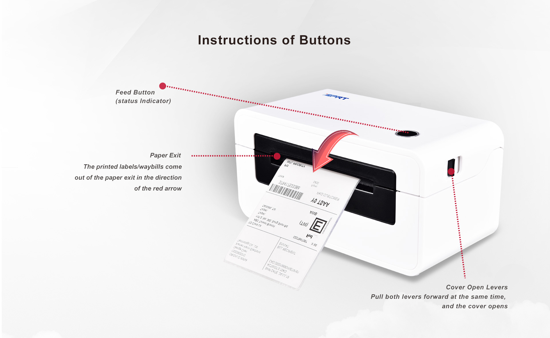 printer label pengiriman barcode