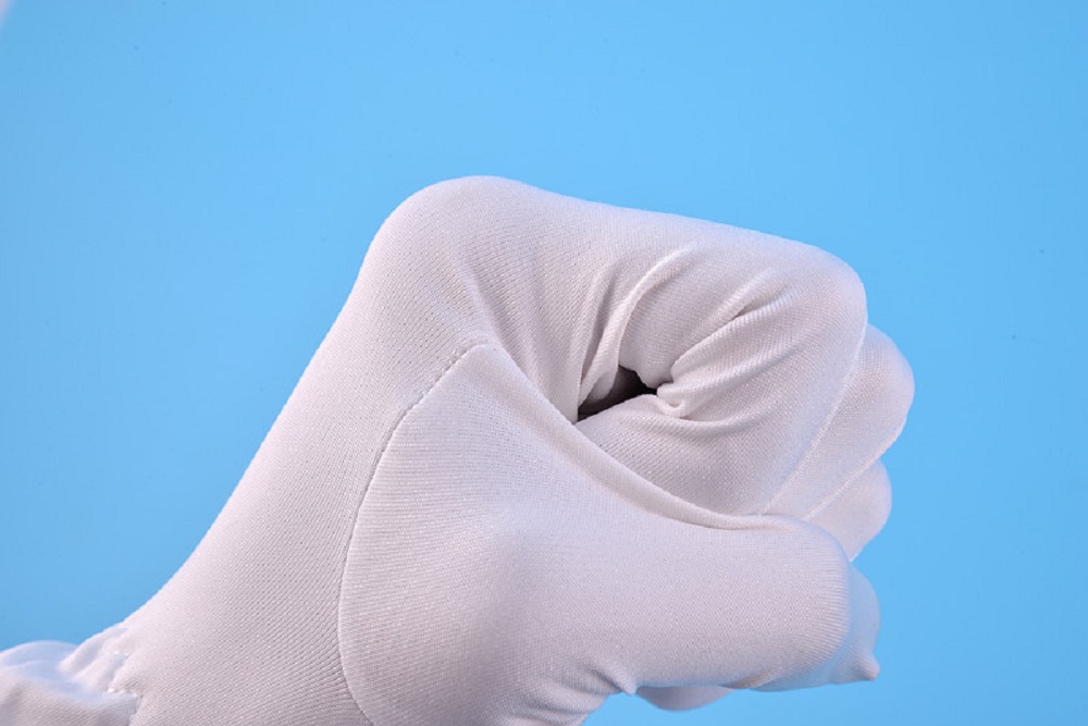 ESD Microfiber White Polyester Jewelry Glove grosir