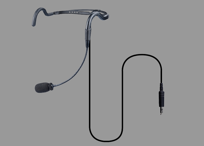 headset mikrofon walkie talkie tenggorokan