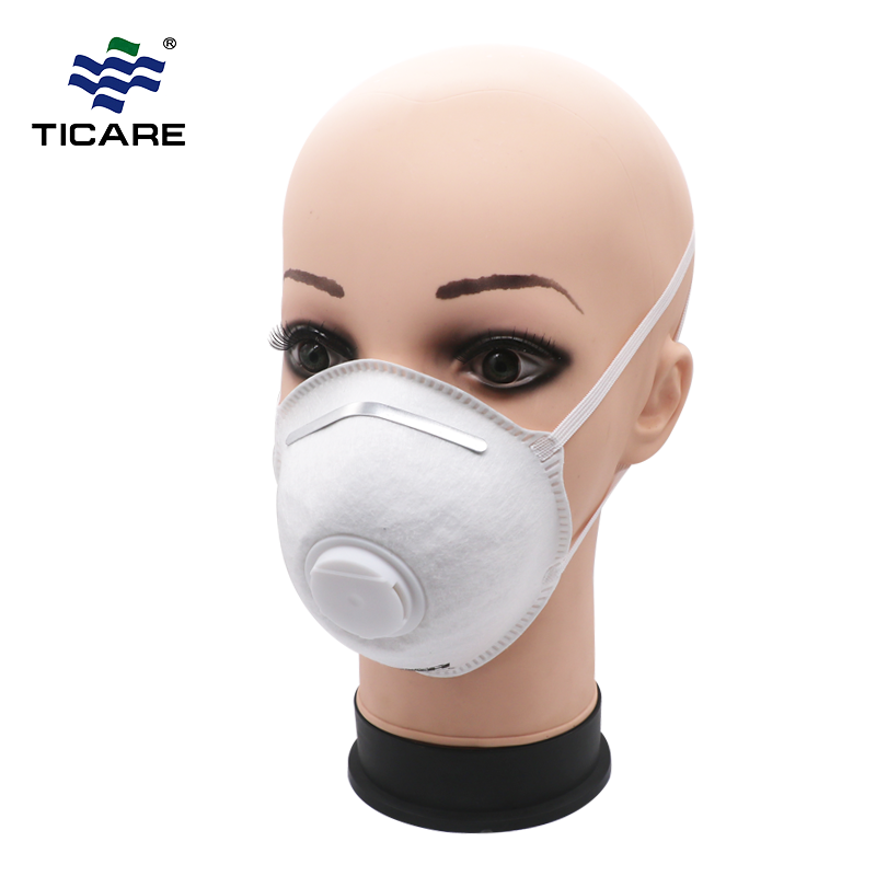 Earloop N95 Polusi Respirator Masker Debu Dengan Katup Atau Tanpa
