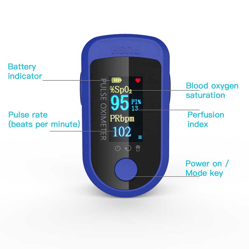 Portabel Fingertip Pulse Oksimeter Dan Monitor Jari Oksimeter