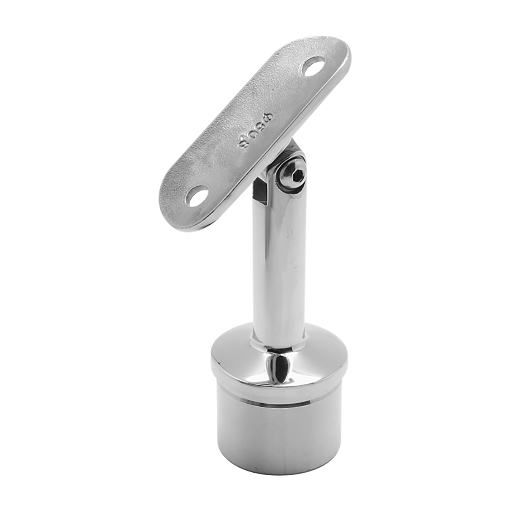 Braket pegangan pegangan stainless steel komersial yang dapat dilepas untuk tabung pipa 50mm
