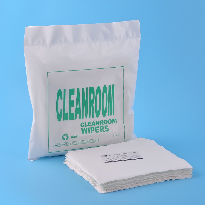 Polyester Cleanroom Wiper 9 * 9 Untuk Penggunaan Printer
