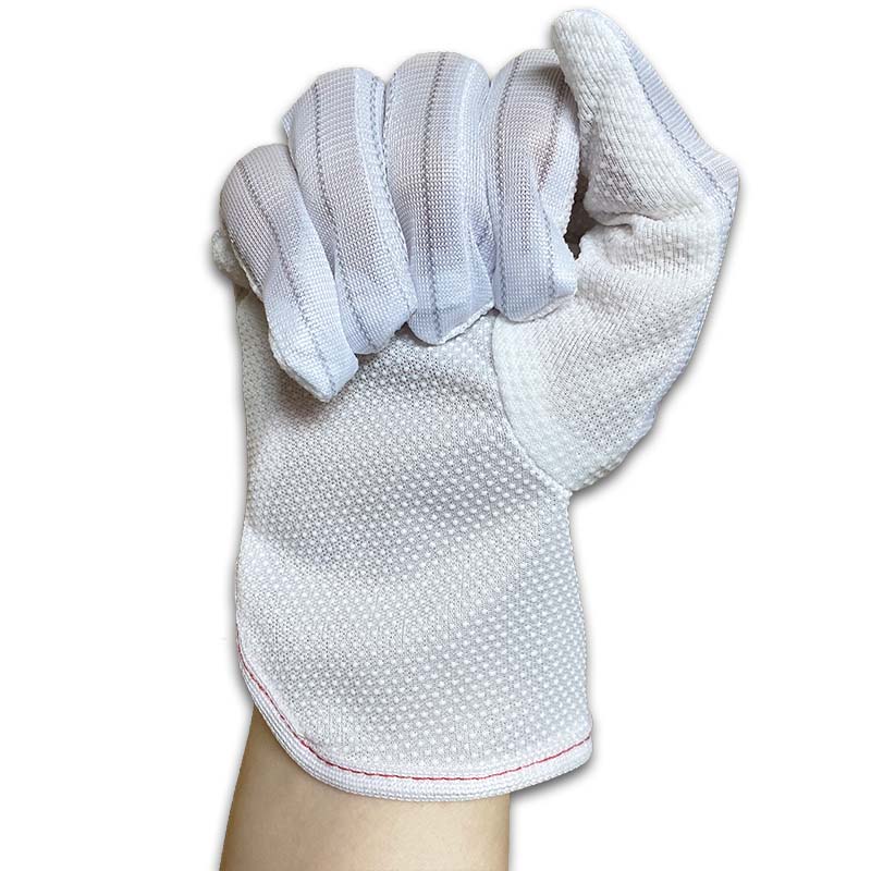 Sarung Tangan Serat Karbon ESD PVC Palm Dotted Glove
