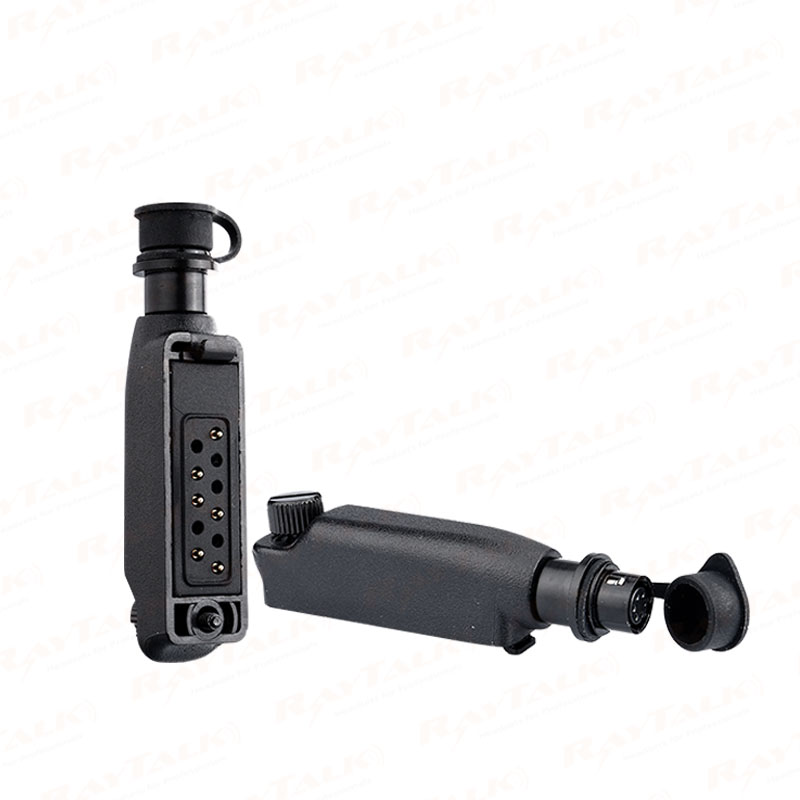 AP-SP4H walkie talkie headphone Adapter-Untuk Sepura STP8000 ke Hirose 6 pin konektor
