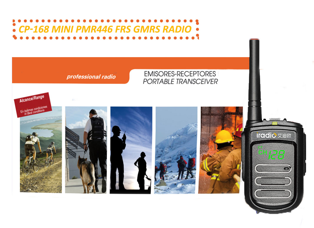 Mini PMR446 FRS GMRS UHF RADIO portabel
