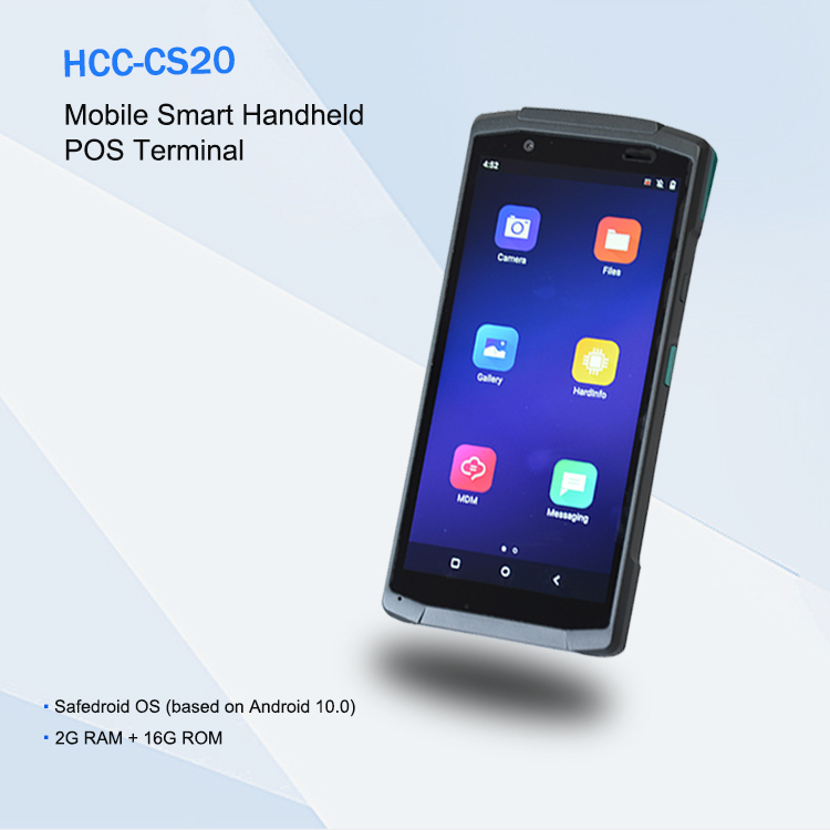 4G 5.7 Inch Barcode Auto Scanner Android POS Terminal Dengan NFC HCC-CS20
