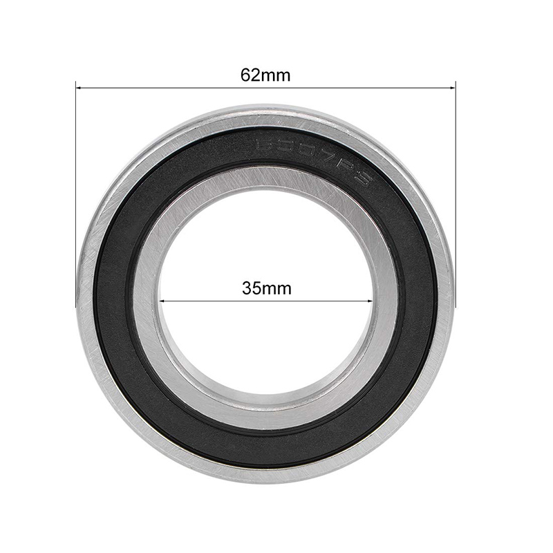 Groove Bearing Z2 6007-2RS Rubber Shielded Carbon Steel China Golden Distributor
