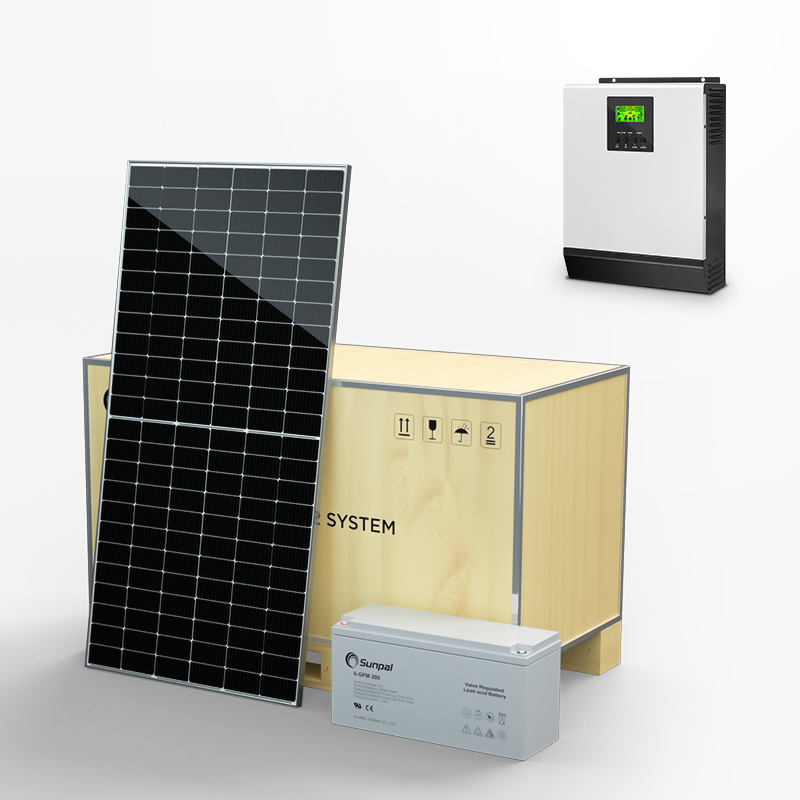 Panel Surya 5KW Home Off Grid Harga Sistem Fotovoltaik Surya Dengan Cadangan Baterai
