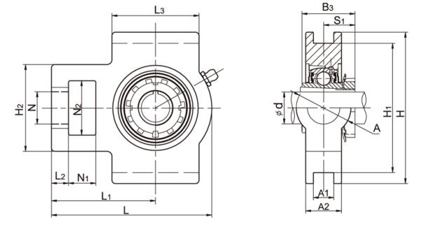 UKT206 Mengambil Unit Bantalan