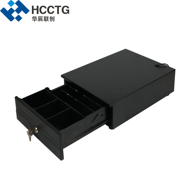 Adjustable Logam Kotak Uang Elektronik Mesin Penagihan POS Laci Kas HS-240
