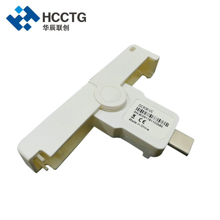 Konektor USB Tipe C yang Dapat Dibalik Hubungi Pembaca Kartu Pintar DCR38-UC
