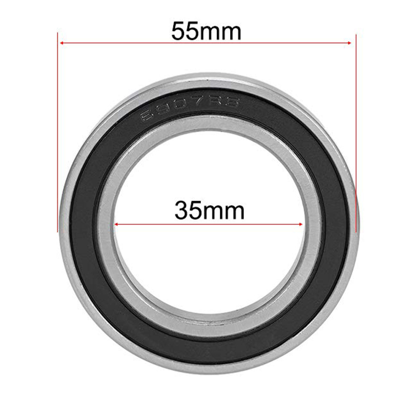 Ball Bearing 6907-2RS Deep Groove 35 mm x 55 mm x 10 mm Double Rubber Seals
