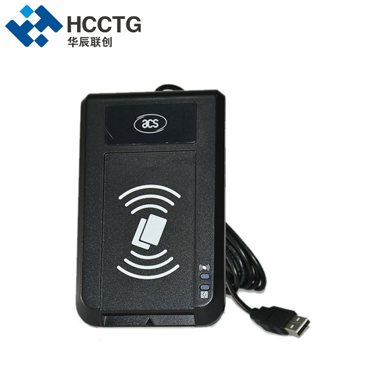 USB Contactless PC/SC Compliant Antarmuka Ganda Pembaca Kartu Pintar ACR1281U-K1
