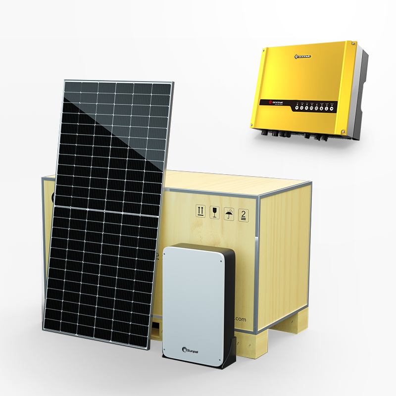 Sistem Energi Panel Surya Fotovoltaik Hibrida Penuh Perumahan
